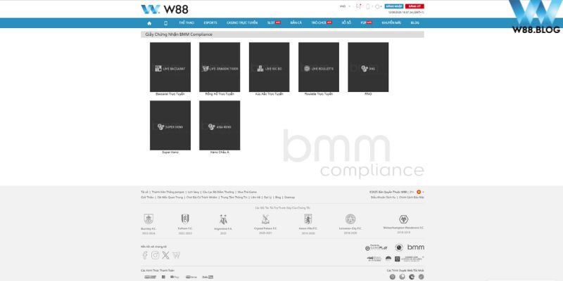 W88 24 Giấy phép hoạt động quốc tế của W88